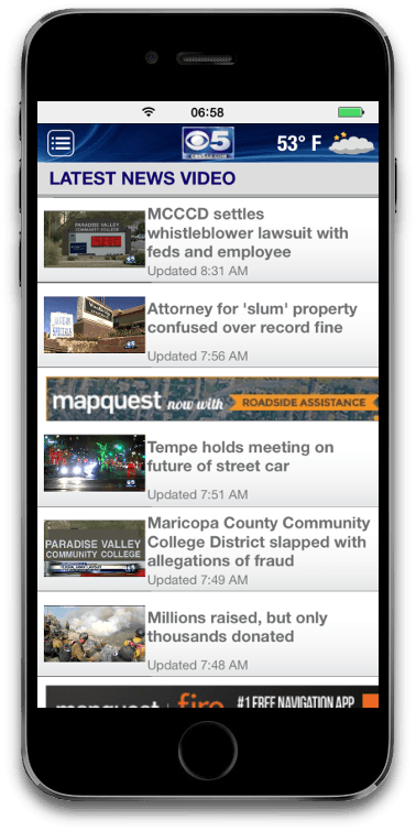 Mobile apps case study - Video news iPhone