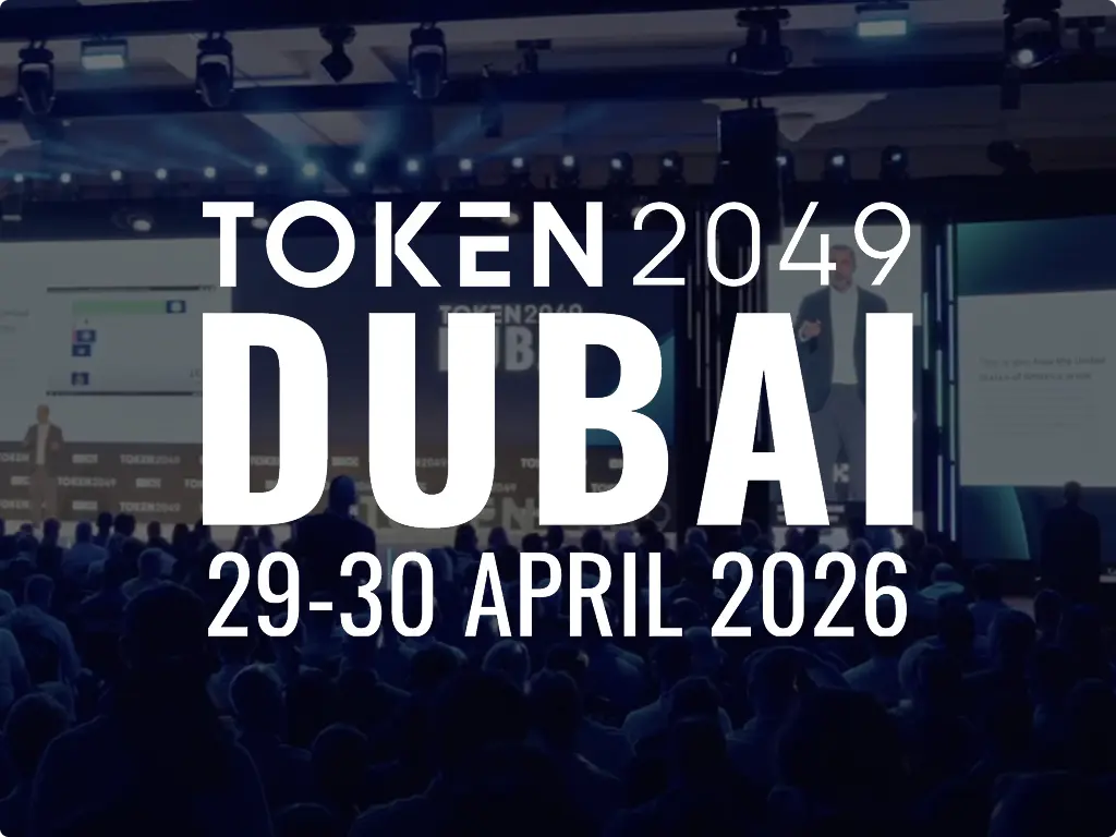TOKEN2049 Dubái, 29-30 de abril de 2026, Dubái, Emiratos Árabes Unidos (presencial)
